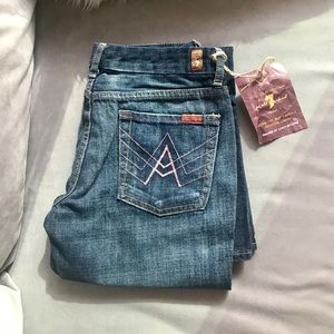🔹 7 for all man kind A pocket flare jeans NWT 🔹
